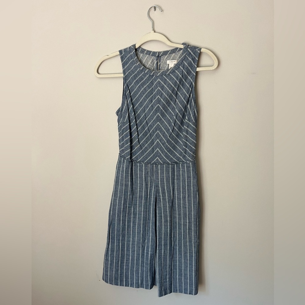 JCrew Chambray Cross-Back Dress